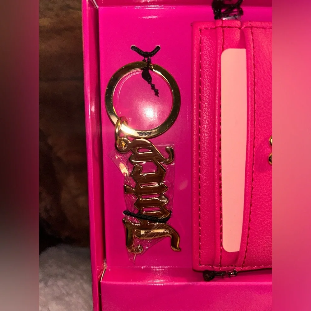 Juicy Couture Backpack, Card Case, & Keychain SET
